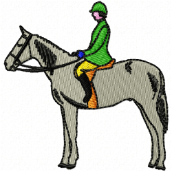 Horses Embroidery Design 10